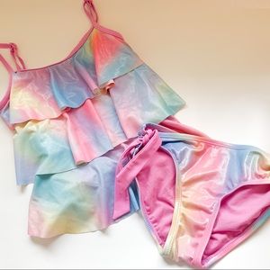 Super cute girls tankini with tiered top size 8